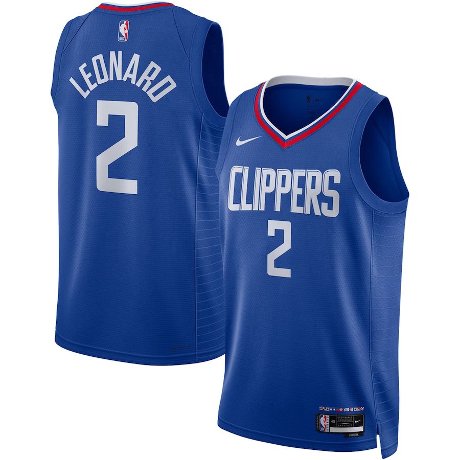 Men Los Angeles Clippers #2 Kawhi Leonard Nike Royal 2022-23 Swingman NBA Jersey->los angeles clippers->NBA Jersey